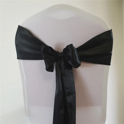 15*275cm Satino varčios peteliškės kėdžių juostos kėdžių dekoras vestuvėms Kalėdų vakarėliui Viešbučio namams banketui renginio reikmenys Raudona/Karališka mėlyna