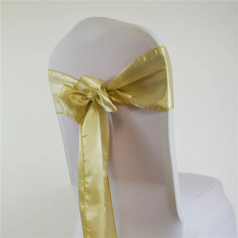 15*275cm Satino varčios peteliškės kėdžių juostos kėdžių dekoras vestuvėms Kalėdų vakarėliui Viešbučio namams banketui renginio reikmenys Raudona/Karališka mėlyna