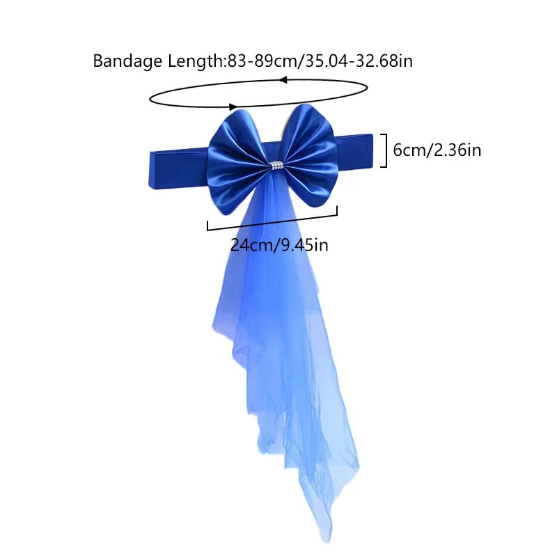 Decorație pentru canapea scaunului de nuntă, cu fundituri elastice multicolore, caneluri pentru scaune, cravată cu papion, pentru banchet, pentru petreceri, pentru decorațiuni de acasă