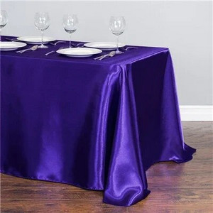 Față de masă dreptunghiulară din satin Nuntă Crăciun Baby Shower Evenimente de naștere Banchet Față de masă Suprapuneri Decor Masă de sufragerie acasă