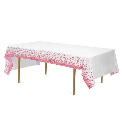 Fețe de masă PEVA pentru Mese dreptunghiulare Fețe de masă de unică folosință Acoperă Confetti cu puncte aurii Petreceri Nuntă Nupțială 54" x 108"