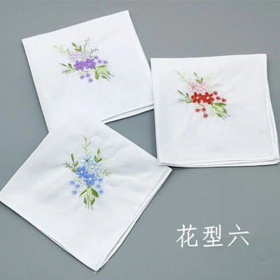 Batistă cu broderie florală Prosoape Doamnelor Prosop de mână elegant pătrat Moale, prietenos cu pielea Toallas De Pañuelo Respirabil 핸드타올