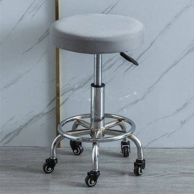 Vienspalvis apvalus kėdės užvalkalas Valgomojo kėdės užvalkalas Elastingas kėdės pagalvėlės užvalkalas Plaunamas baro sėdynės užvalkalas Sėdynės užvalkalas pastorintas