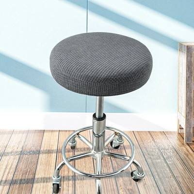 Vienspalvis apvalus kėdės užvalkalas Valgomojo kėdės užvalkalas Elastingas kėdės pagalvėlės užvalkalas Plaunamas baro sėdynės užvalkalas Sėdynės užvalkalas pastorintas