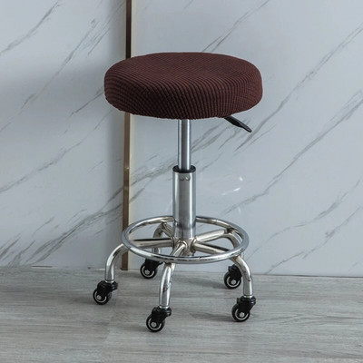 Vienspalvis apvalus kėdės užvalkalas Valgomojo kėdės užvalkalas Elastingas kėdės pagalvėlės užvalkalas Plaunamas baro sėdynės užvalkalas Sėdynės užvalkalas pastorintas