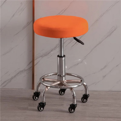 Vienspalvis apvalus kėdės užvalkalas Valgomojo kėdės užvalkalas Elastingas kėdės pagalvėlės užvalkalas Plaunamas baro sėdynės užvalkalas Sėdynės užvalkalas pastorintas