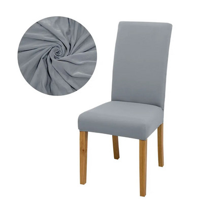 Solid Colors Székhuzat Ebédlő Szék Ülés Étterem Esküvő Bankett Szállodai Elasztikus Flexibilis Elasztikus Székhuzat