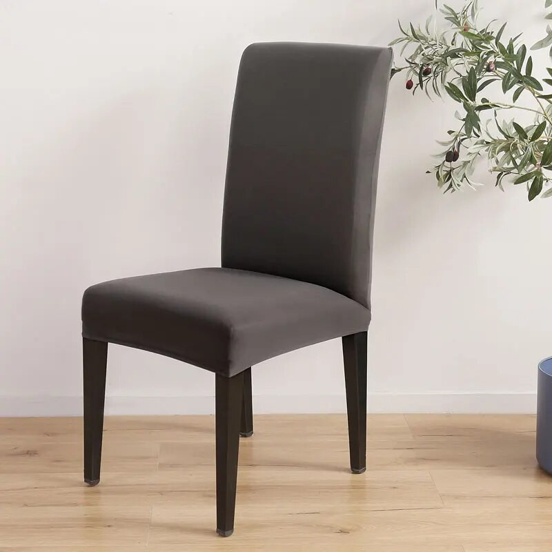 Solid Colors Tooli kate Söögituba Tooli Iste Restoran Pulmad Banketid Hotell Elastne Paindlik Stretch Spandex Toolikate