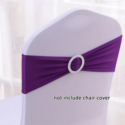 10 buc/lot decorare nunta canape pentru scaune elastice Lycra Spandex benzi pentru scaune pentru petrecere de aniversare cina banchet huse pentru scaune decor
