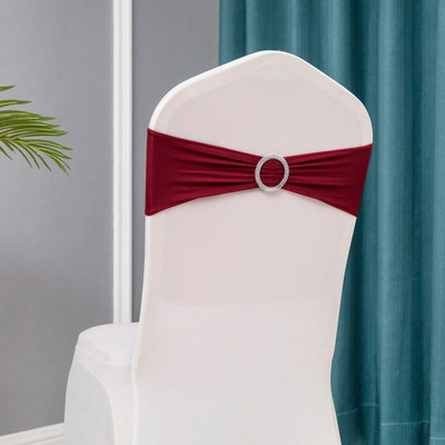 10 buc/lot decorare nunta canape pentru scaune elastice Lycra Spandex benzi pentru scaune pentru petrecere de aniversare cina banchet huse pentru scaune decor