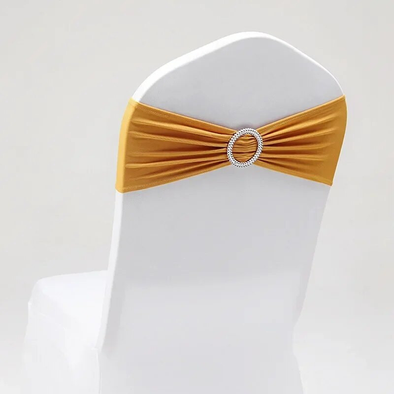 10 vnt./stal. Vestuvių dekoravimo kėdžių juosta, elastinga lycra, kėdžių juostos, skirtos gimtadienio vakarėliui, banketų kėdžių užvalkalų dekoravimui