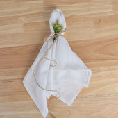 4 kom 40X40CM retro teksture pamuk 100% gaza salvete za višekratnu upotrebu, prilagođeni rustikalni vjenčani stol za večeru, kuhinjske prostirke