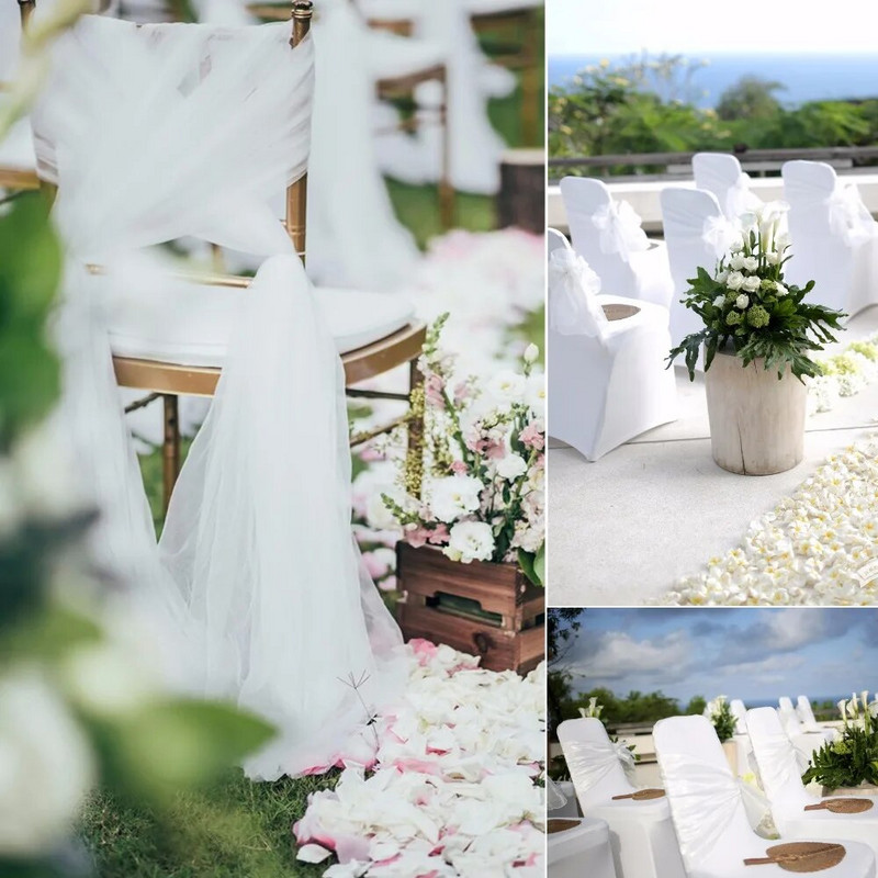 10 vnt organza kėdės lanko juostos juostelės kėdės kaklaraiščio vakarėlio banketo renginio vestuvių dekoravimas mazgas tamprus kėdės lanko juostos dekorai