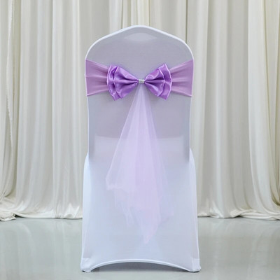 12 culori caneluri pentru scaune de nuntă fluture elasticitate papion gata făcute canape spandex panglică decorare scaun de nuntă cu ridicata