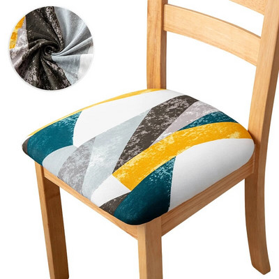 1 τεμάχιο εμπριμέ κάλυμμα καρέκλας Stretch κάλυμμα καθίσματος Προστατευτικό καρέκλας Slipcovers Ελαστικά καλύμματα καρέκλας για τραπεζαρία σπιτιού κουζίνας