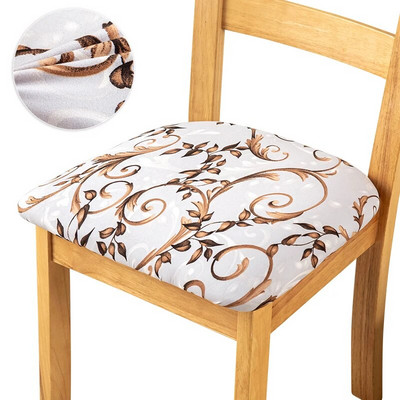 1 τεμάχιο εμπριμέ κάλυμμα καρέκλας Stretch κάλυμμα καθίσματος Προστατευτικό καρέκλας Slipcovers Ελαστικά καλύμματα καρέκλας για τραπεζαρία σπιτιού κουζίνας