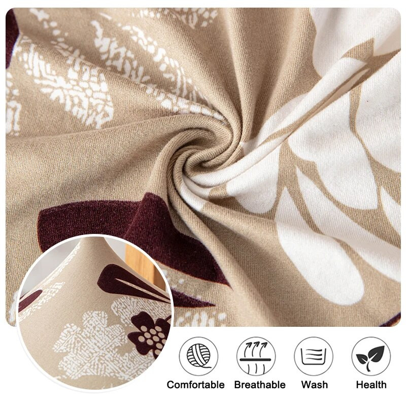 1 τεμάχιο εμπριμέ κάλυμμα καρέκλας Stretch κάλυμμα καθίσματος Προστατευτικό καρέκλας Slipcovers Ελαστικά καλύμματα καρέκλας για τραπεζαρία σπιτιού κουζίνας