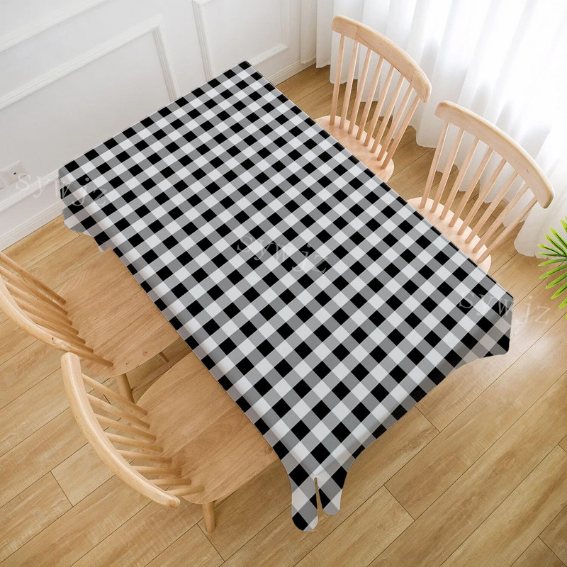 Vestuvių vakarėlis stačiakampis staltiesės pledas spausdinto rašto valgomojo stalo užvalkalas Virtuvės namų dekoravimas staltiesės stalo viršelis