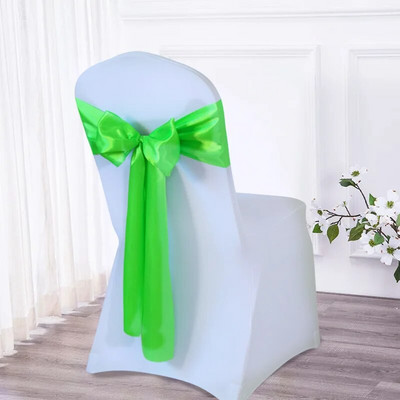 10db 14x270cm zsálya zöld szatén szék szárnyak masni székhuzat szalagok esküvői bankett party baba zuhany rendezvény dekorációi