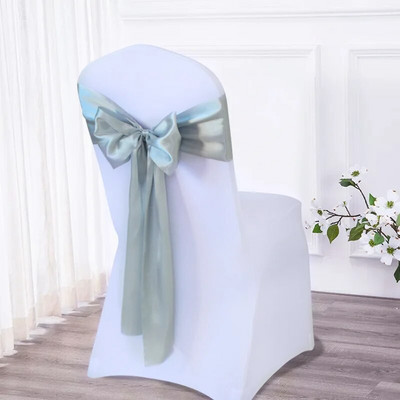 10db 14x270cm zsálya zöld szatén szék szárnyak masni székhuzat szalagok esküvői bankett party baba zuhany rendezvény dekorációi