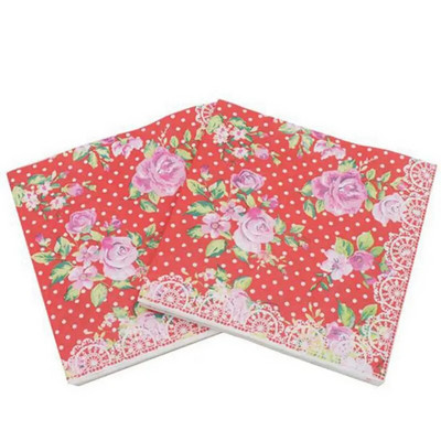 Șervețel de hârtie roz de unică folosință, 100% lemn natural, accesorii pentru petreceri, șervețele, 33x33cm, cel mai nou, set 10 buc, 20 buc