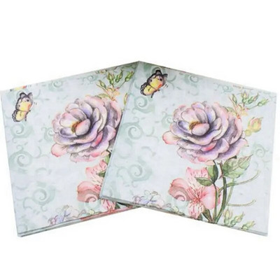 Șervețel de hârtie roz de unică folosință, 100% lemn natural, accesorii pentru petreceri, șervețele, 33x33cm, cel mai nou, set 10 buc, 20 buc