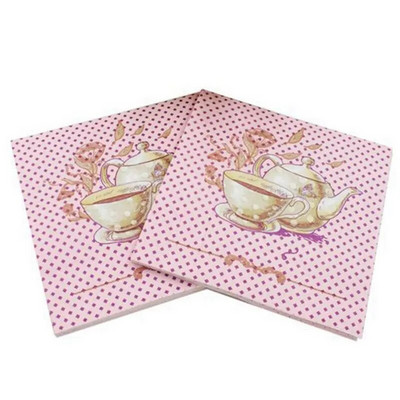 Șervețel de hârtie roz de unică folosință, 100% lemn natural, accesorii pentru petreceri, șervețele, 33x33cm, cel mai nou, set 10 buc, 20 buc