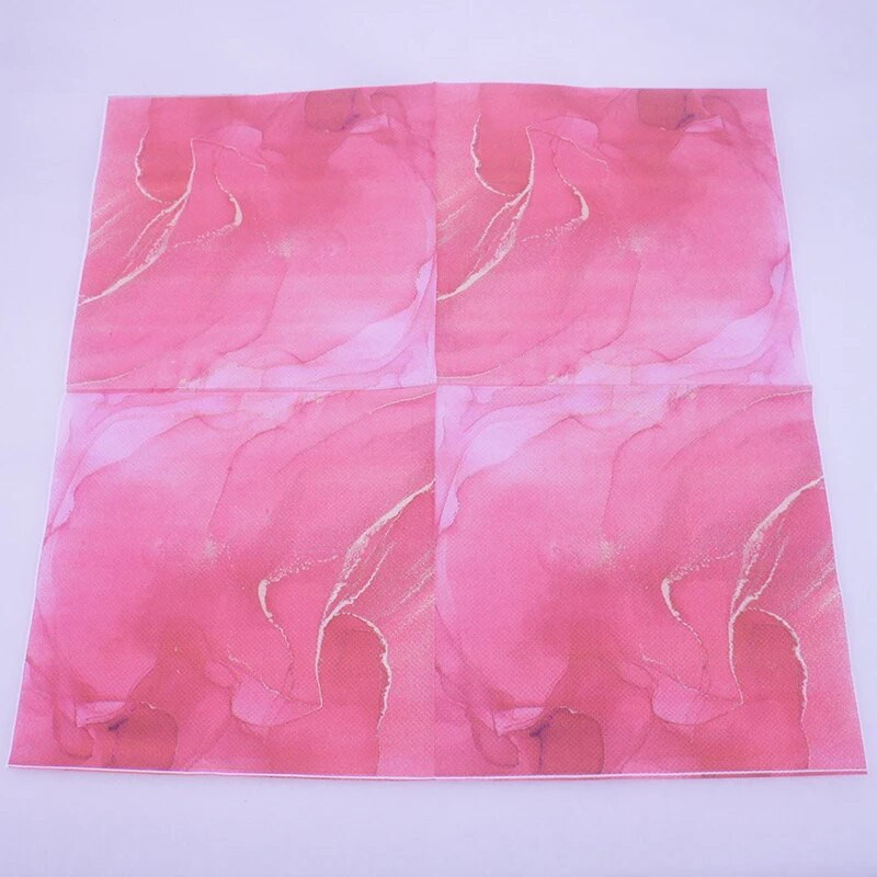 Vienkartinė rožinė popierinė servetėlė, 100% natūrali mediena, vakarėlio reikmenys, servetėlės, 33x33 cm, naujausia, 10 vnt. rinkinys, 20 vnt.