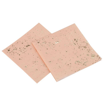 LBER Gold Blocking Pink Marble Texture Комплект съдове за еднократна употреба Хартиени салфетки Парти Сватба Карнавал Консумативи за сервиране Dispos