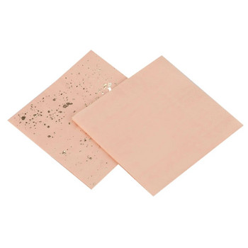 LBER Gold Blocking Pink Marble Texture Комплект съдове за еднократна употреба Хартиени салфетки Парти Сватба Карнавал Консумативи за сервиране Dispos
