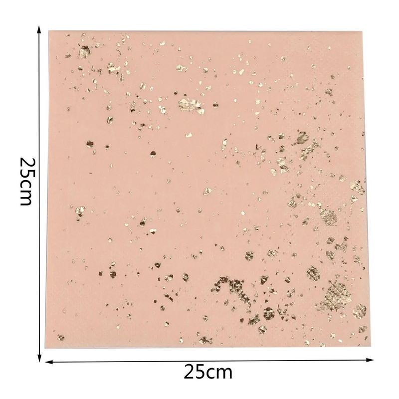 LBER aranyblokkoló rózsaszín márvány textúrájú eldobható étkészlet papírszalvéták parti esküvői karneváli étkészlet kellékek