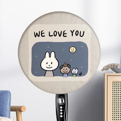 „GoodTop“ elektrinis ventiliatoriaus dangtelis Apsauga nuo taršos Mada Namų laikymo reikmenys Apvalūs dulkėms atsparūs dangteliai Apsauginis dangtelis Ventiliatoriaus priedai