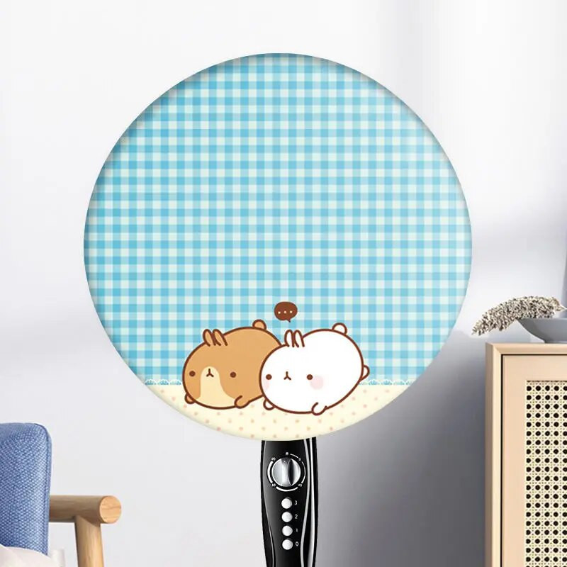 „GoodTop“ elektrinis ventiliatoriaus dangtelis Apsauga nuo taršos Mada Namų laikymo reikmenys Apvalūs dulkėms atsparūs dangteliai Apsauginis dangtelis Ventiliatoriaus priedai