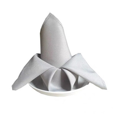 Șervețel din satin 45cm*45cm Decor de masă de servire Prosop de cină pentru petrecere de nuntă Home Hotel Decor de Crăciun Servețele de masă verde