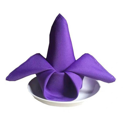 Șervețel din satin 45cm*45cm Decor de masă de servire Prosop de cină pentru petrecere de nuntă Home Hotel Decor de Crăciun Servețele de masă verde