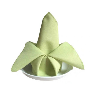 Șervețel din satin 45cm*45cm Decor de masă de servire Prosop de cină pentru petrecere de nuntă Home Hotel Decor de Crăciun Servețele de masă verde