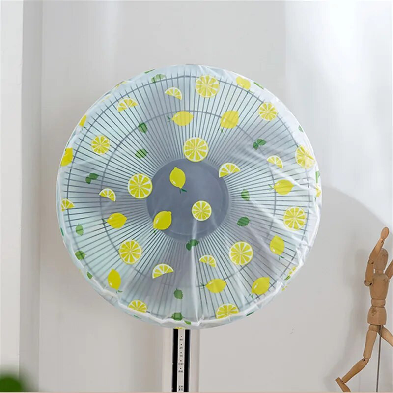 Κάλυμμα προστασίας ανεμιστήρα σε στυλ κινουμένων σχεδίων Στρογγυλό κάλυμμα προστασίας από τη σκόνη Θερινό ηλεκτρικό ανεμιστήρα DustCase Αδιάβροχη θήκη προστατευτικών ανεμιστήρα που πλένεται 50/45CM