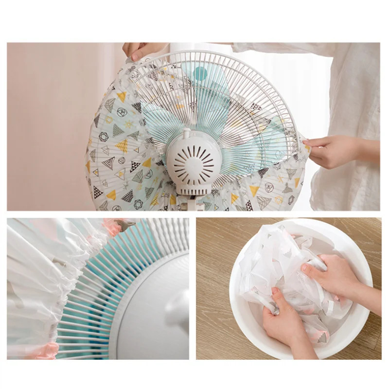 Κάλυμμα προστασίας ανεμιστήρα σε στυλ κινουμένων σχεδίων Στρογγυλό κάλυμμα προστασίας από τη σκόνη Θερινό ηλεκτρικό ανεμιστήρα DustCase Αδιάβροχη θήκη προστατευτικών ανεμιστήρα που πλένεται 50/45CM