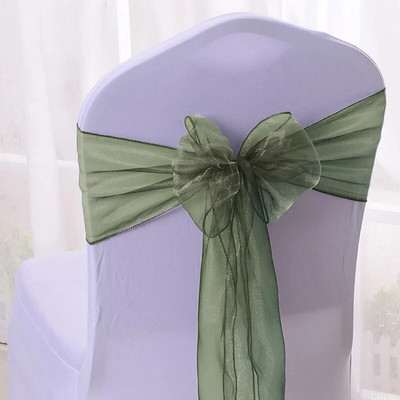 1 bucăți pentru scaun din pânză de brânză husă de scaun cu fundă rustică pentru nuntă, banchet, petrecere, acasă, decorațiuni pentru scaune de hotel