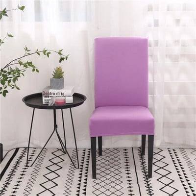 Huse pentru scaune din spandex de culoare solidă Huse pentru scaune elastice pentru sufragerie Huse de protecție pentru scaune pentru restaurant, banchet de nuntă