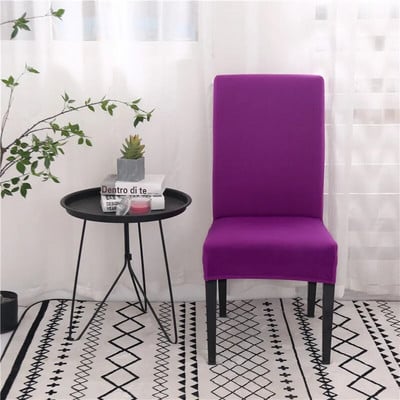 Huse pentru scaune din spandex de culoare solidă Huse pentru scaune elastice pentru sufragerie Huse de protecție pentru scaune pentru restaurant, banchet de nuntă