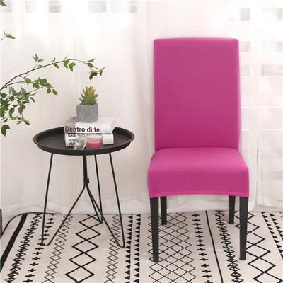 Huse pentru scaune din spandex de culoare solidă Huse pentru scaune elastice pentru sufragerie Huse de protecție pentru scaune pentru restaurant, banchet de nuntă