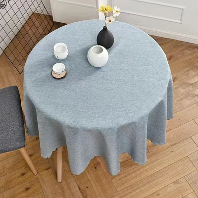 Față de masă rotundă din bumbac lenjerie simplă pentru față de masă Diametru 90-180 cm pentru masă acasă ceai Obrus Tafelkleed mantel de mesa