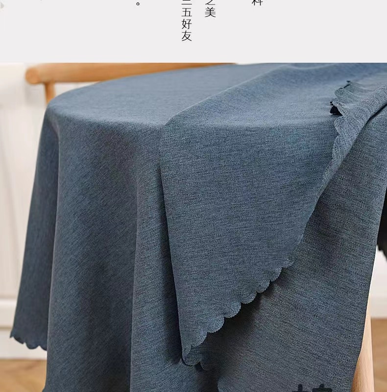 Okrugli stolnjak Pamučno laneno platno Prekrivač stolnjaka Promjer 90-180 cm Za kućnu blagovaonicu Čaj Obrus Tafelkleed mantel de mesa