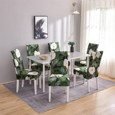 1 vnt geometriniai elastanų kėdžių užvalkalai, tamprūs valgomojo sėdynės užvalkalai, elastingas kėdės apsauginis dėklas restorano vestuvių banketui