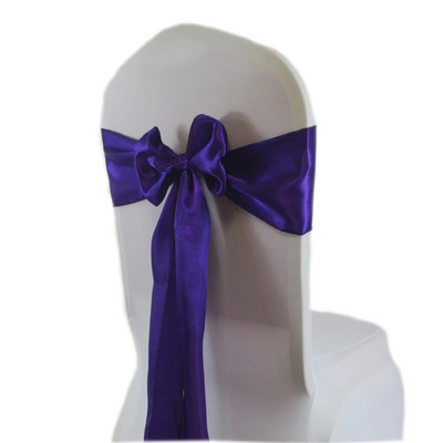 15x275 cm-es szatén szék szárny Esküvői dekoráció szék csomós nyakkendőpánt születésnapi karácsonyra Halloween zuhany party rendezvény kellékek