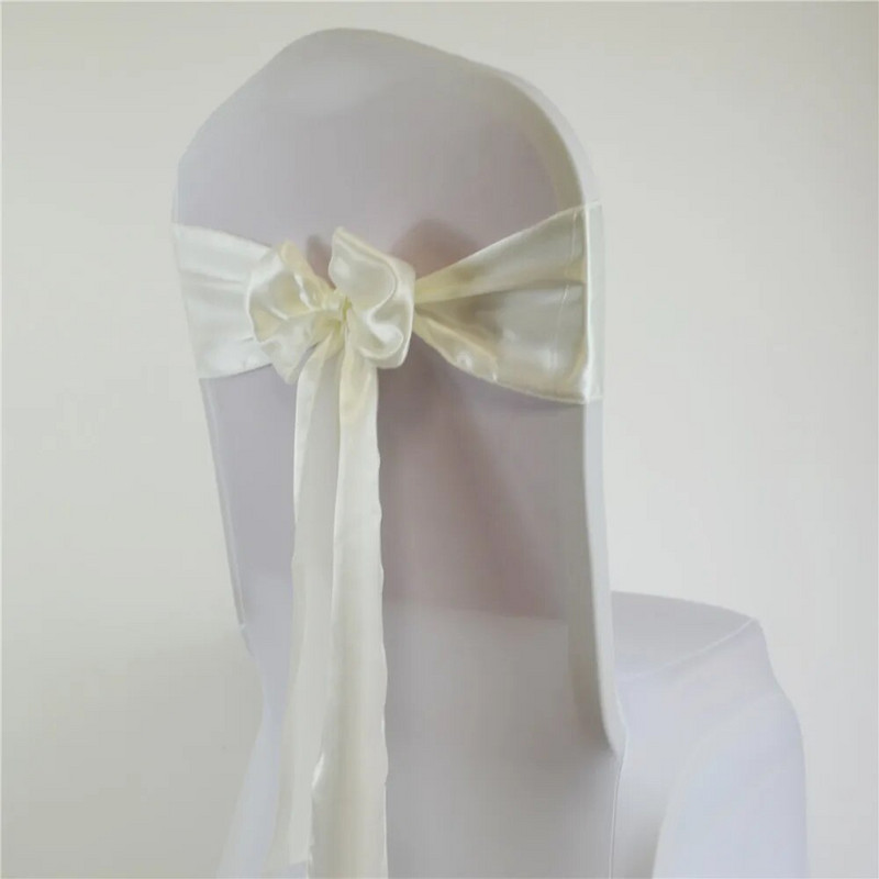 15x275 cm satino kėdės varčia Vestuvių dekoravimo kėdės mazgas kaklaraištis gimtadienio Kalėdų Helovino dušo vakarėlio reikmenys