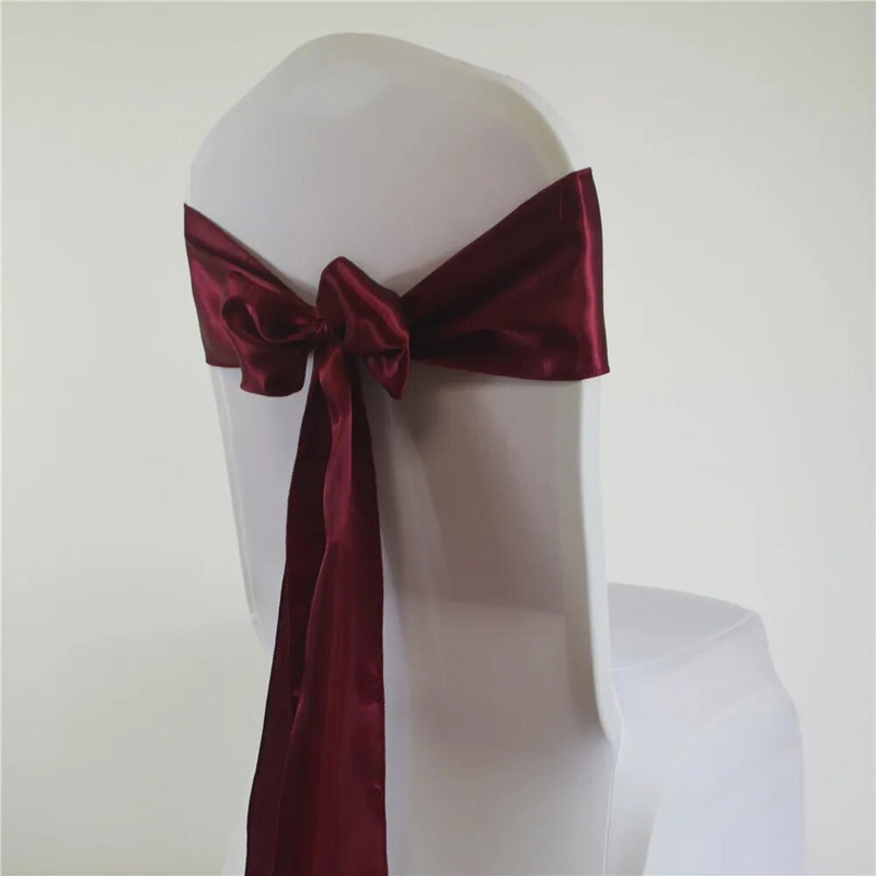 15x275 cm satino kėdės varčia Vestuvių dekoravimo kėdės mazgas kaklaraištis gimtadienio Kalėdų Helovino dušo vakarėlio reikmenys