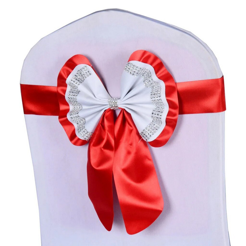 Spandex PU kėdės varčia Vestuvių kėdės apdaila Uodega Paruošta peteliškė kėdė Peteliškė Didmeninė prekyba Prabangus banketas Viešbučių vakarėlis