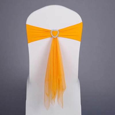 Naujausios aukštai elastingos kėdės varčios su meile slankiojančia sagtimi kėdės apdangalo juosta vestuvių vakarėliui Kalėdų gimtadienio dušo dekoravimui